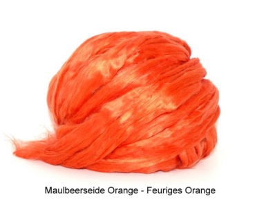 Maulbeerseide Feuriges Orange, statt 13,92 €
